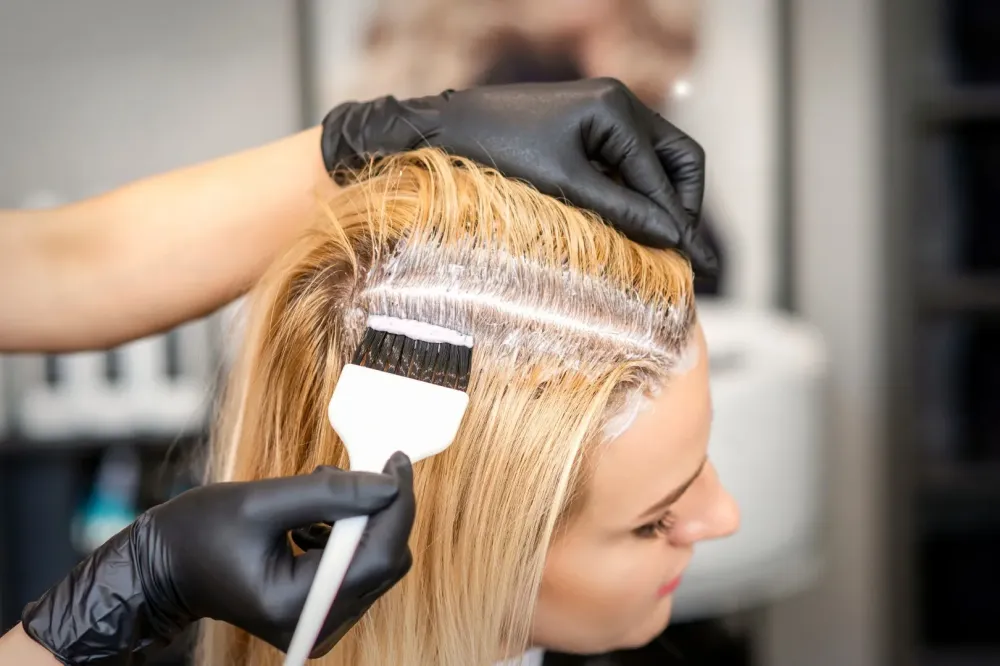 teinture blonde